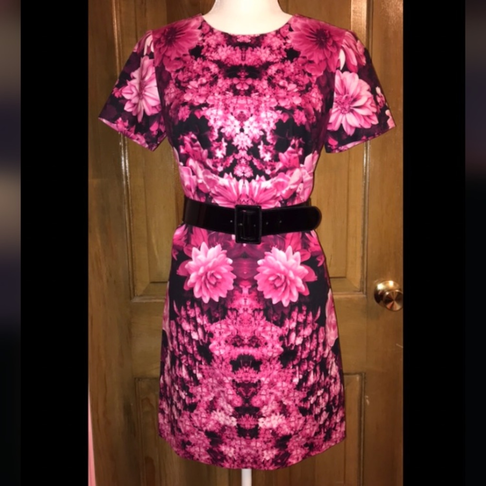 Michael Kors | Floral Dress and Belt | Size 6